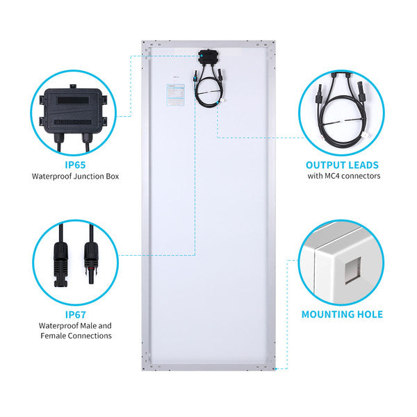 Renogy 200 Watt 12 Volt Monocrystalline Solar Panel