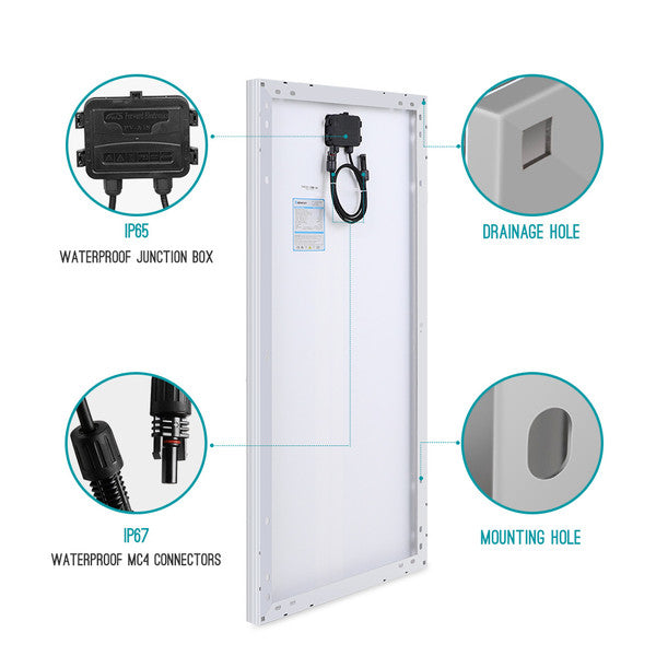 Renogy Renogy 100 Watt 12 Volt Monocrystalline Solar Panel