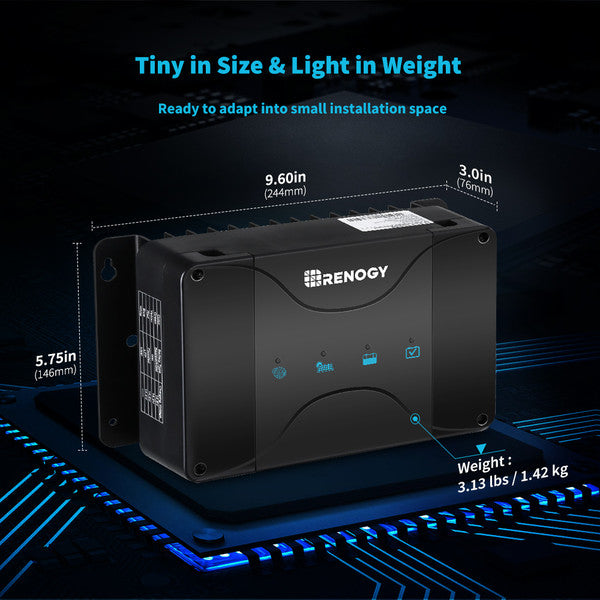 Renogy 12V 50A DC-DC On-Board Battery Charger with MPPT(New Version)