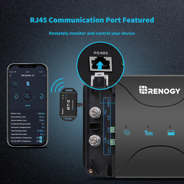 Renogy 12V 50A DC-DC On-Board Battery Charger with MPPT(New Version)