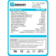 Renogy 100 Watt 12 Volt Monocrystalline Solar Starter Kit with PWM charger controller 30A