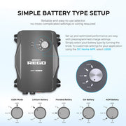 Renogy REGO 12V 60A MPPT Solar Charge Controller (With 1*5FT 6AWG Anderson Cables)