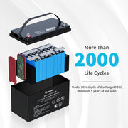 Renogy 12V 100Ah Bluetooth Smart LiFePO4 Battery