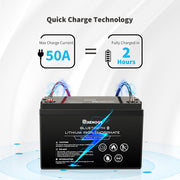 Renogy 12V 100Ah Bluetooth Smart LiFePO4 Battery