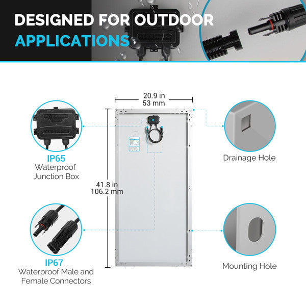Renogy 200 Watt 12 Volt Solar RV Kit