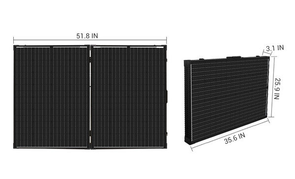 Renogy 200 Watt 12 Volt Monocrystalline Foldable Solar Suitcase