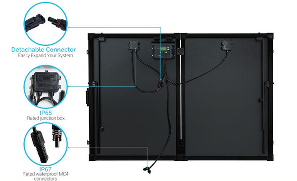 Renogy 200 Watt 12 Volt Monocrystalline Foldable Solar Suitcase